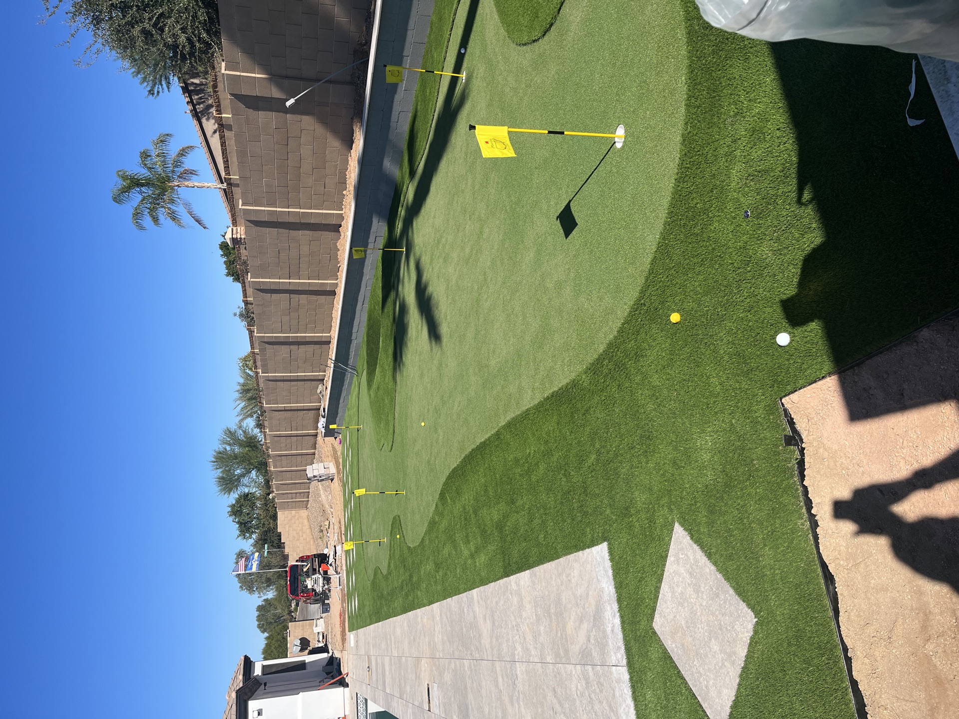 Luxury putting green installed by Turfli