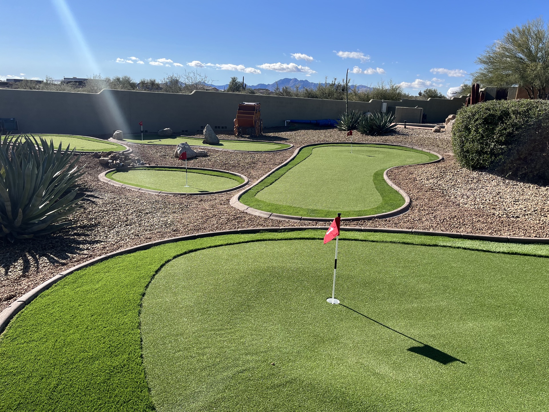 Scottsdale putting green installation
